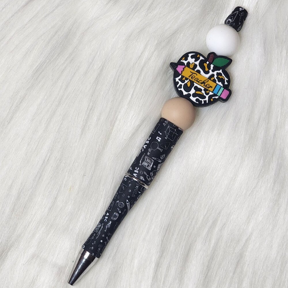Teacher Silicone Beaded Ink Pen
